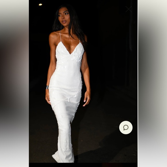 Meshki “Gracie” Dress - white sequin bridal dress size XS - Picture 1 of 6